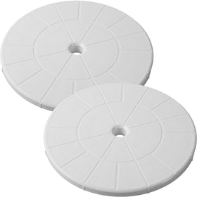 AR-PRO 9-inch skimmer lid, white, top view showing precise round fit