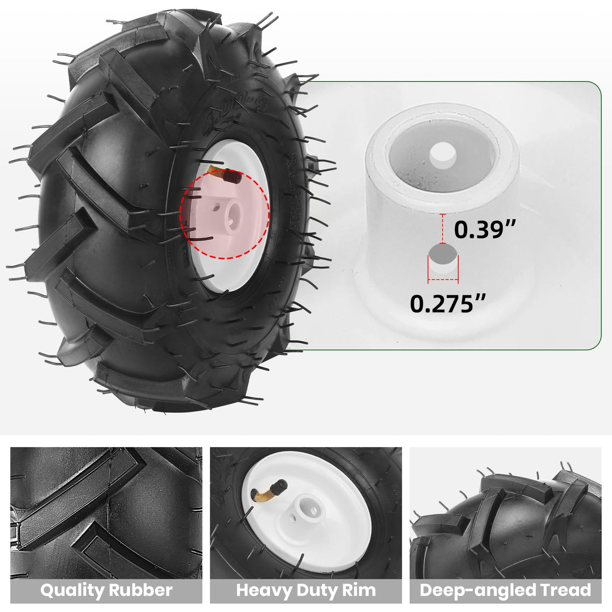 AR-PRO 3/4-in bore and precise hub alignment for secure mounting.