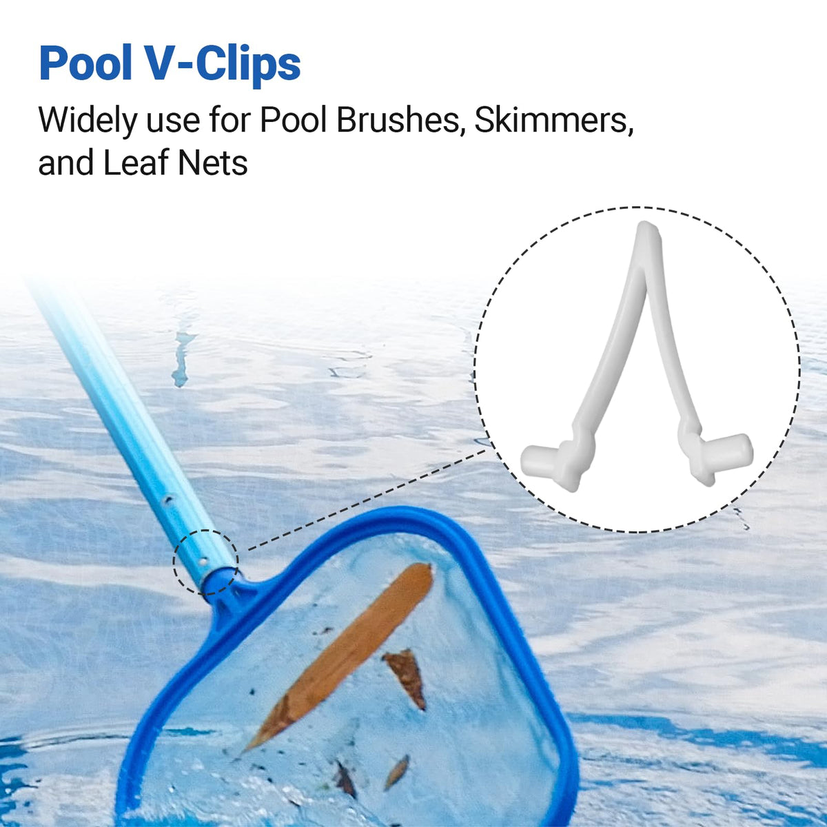 AR-PRO butterfly clip for pool cleaning nets and skimmers, secure connections