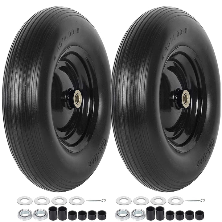 AR-PRO flat-free tire 4.80/4.00-8 ready for all-weather outdoor work.