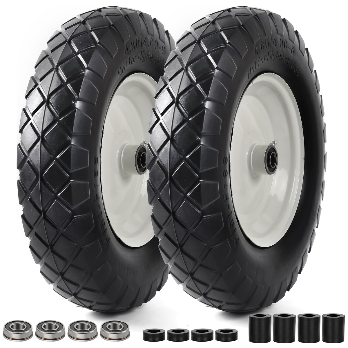 AR-PRO flat-free 16-inch wheel for maintenance-free use.