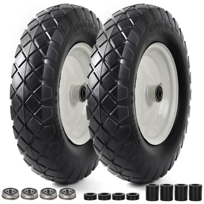 AR-PRO flat-free 16-inch wheel for maintenance-free use.
