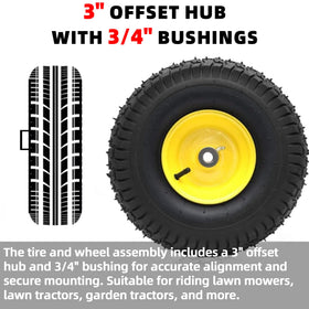 AR-PRO four-ply pneumatic tire with 400 lb capacity