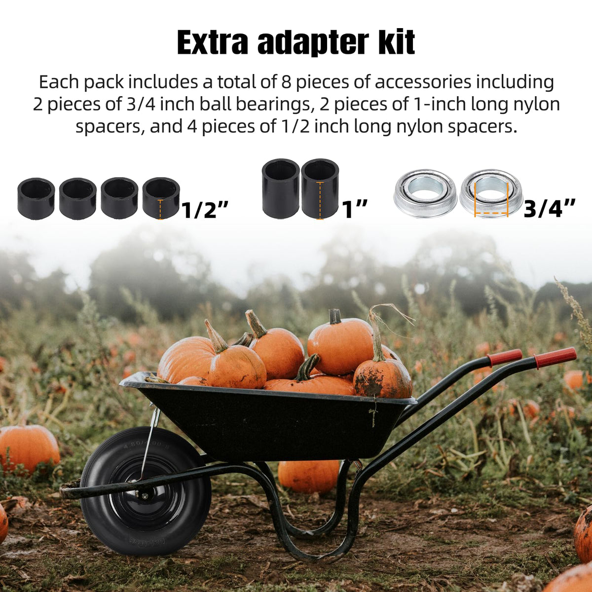 AR-PRO free adapter kit with bearings and spacers for easy installation