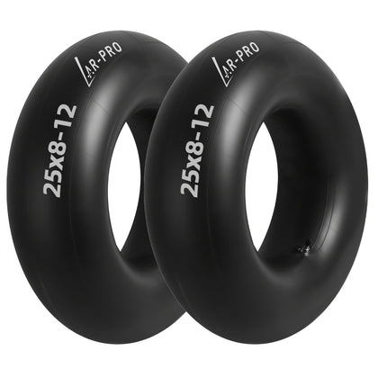 AR-PRO heavy-duty inner tube installed on a 25x8-12 ATV tire for reliable inflation