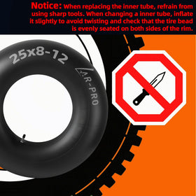 AR-PRO inner tubes suited for ATV, UTV, lawn tractors, golf carts, snow blowers