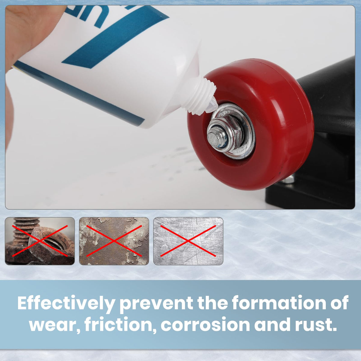 AR-PRO multi-use lube suitable for faucets, bearings, and gaskets.