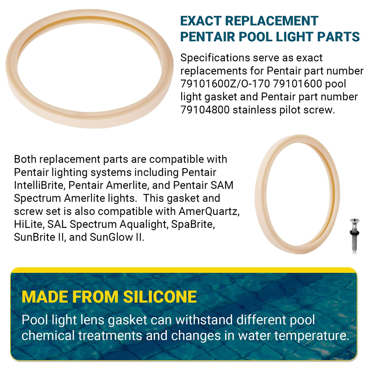 AR-PRO exact replacement for Pentair 79101600Z/79104800 parts