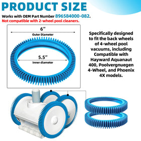 AR-PRO rear tire snap-on installation shows quick, tool-free replacement for busy pool days.