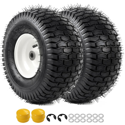 AR-PRO replacement 15x6-00-6 front tire-wheel assembly ready for mower installation