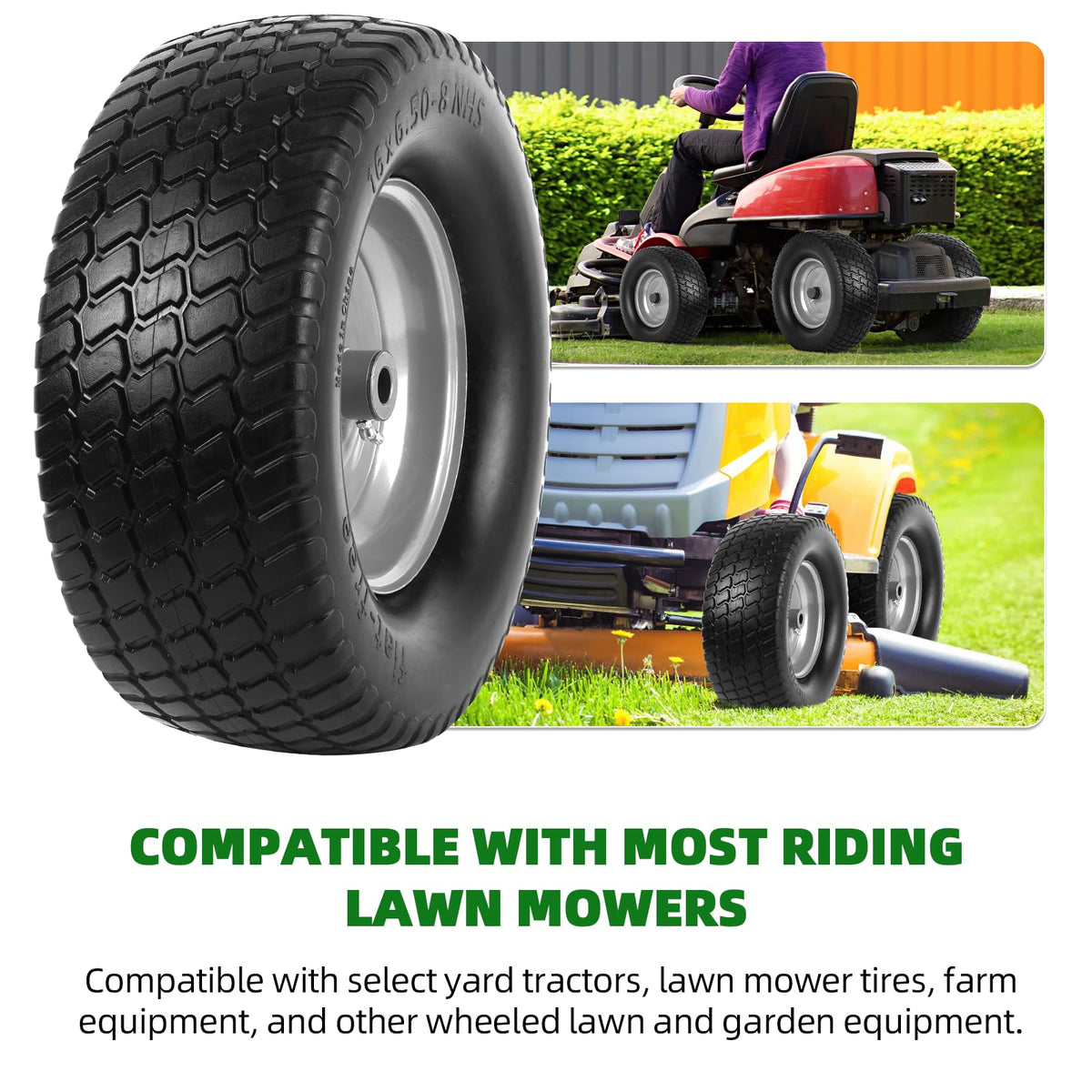 AR-PRO solid rubber tread close-up showing puncture resistance