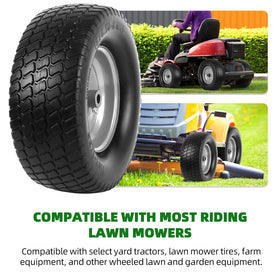 AR-PRO solid rubber tread close-up showing puncture resistance