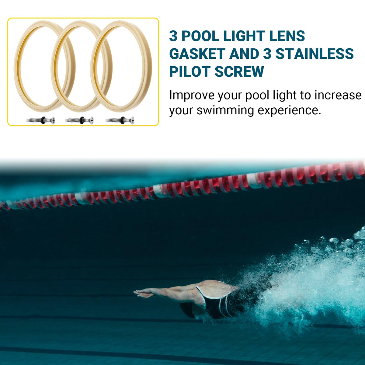 AR-PRO three-pack gasket set simplifies pool light maintenance