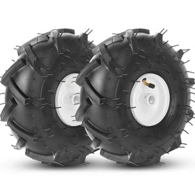 AR-PRO tiller tire and wheel assembly, two-pack, ready for replacement on older equipment.
