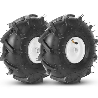 AR-PRO tiller tire and wheel assembly, two-pack, ready for replacement on older equipment.