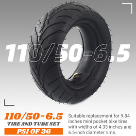 AR-PRO tire and tube set assembled on a rear wheel for quick replacement.
