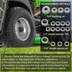 AR-PRO turf-friendly traction for grass, gravel, and sand on lawns.