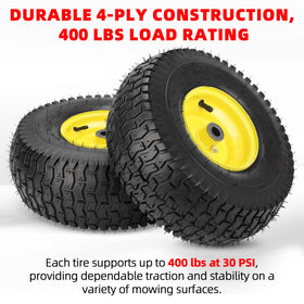 AR-PRO turf-friendly tread protects lawns and improves grip