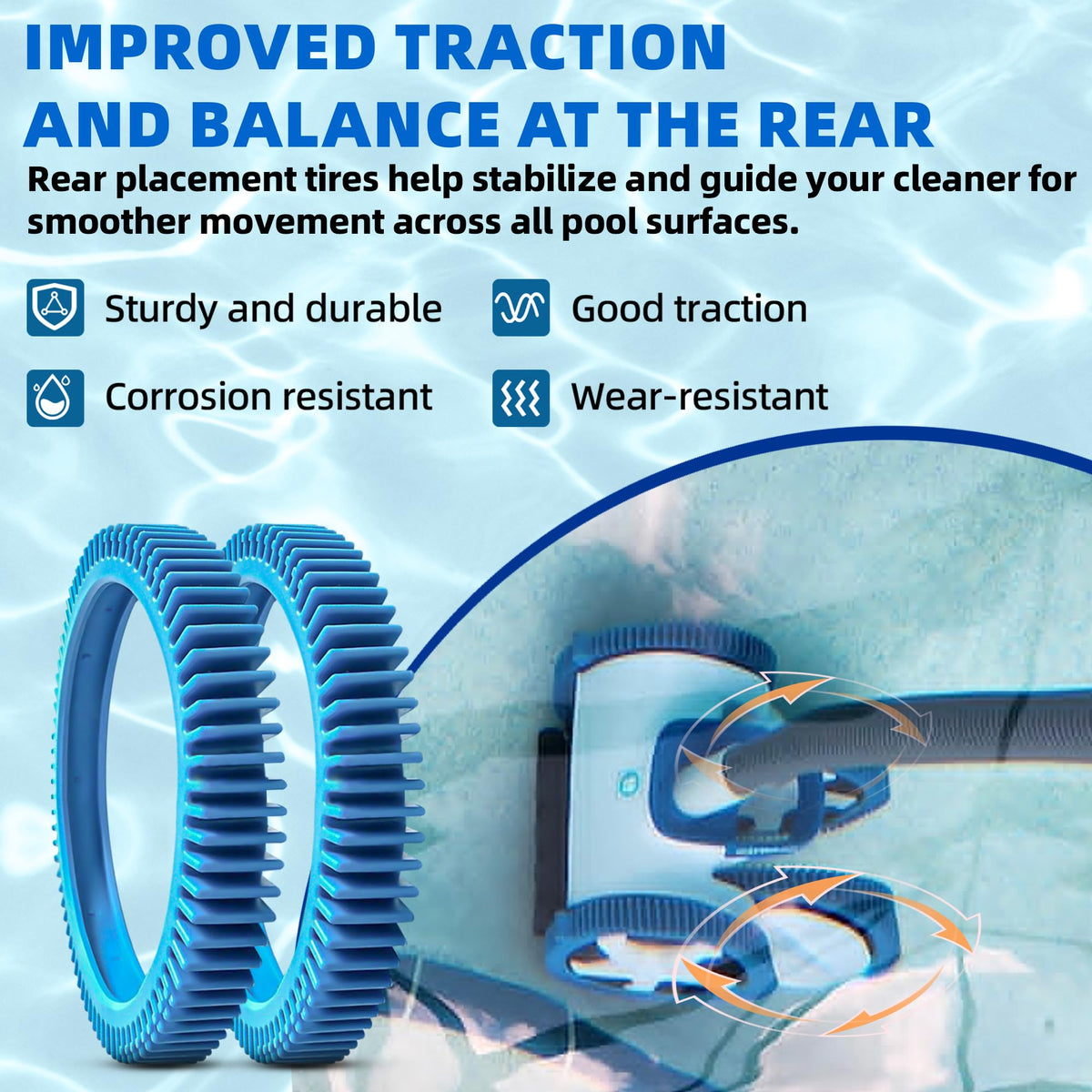 AR-PRO two-pack back tires ready for durable performance and reduced downtime.