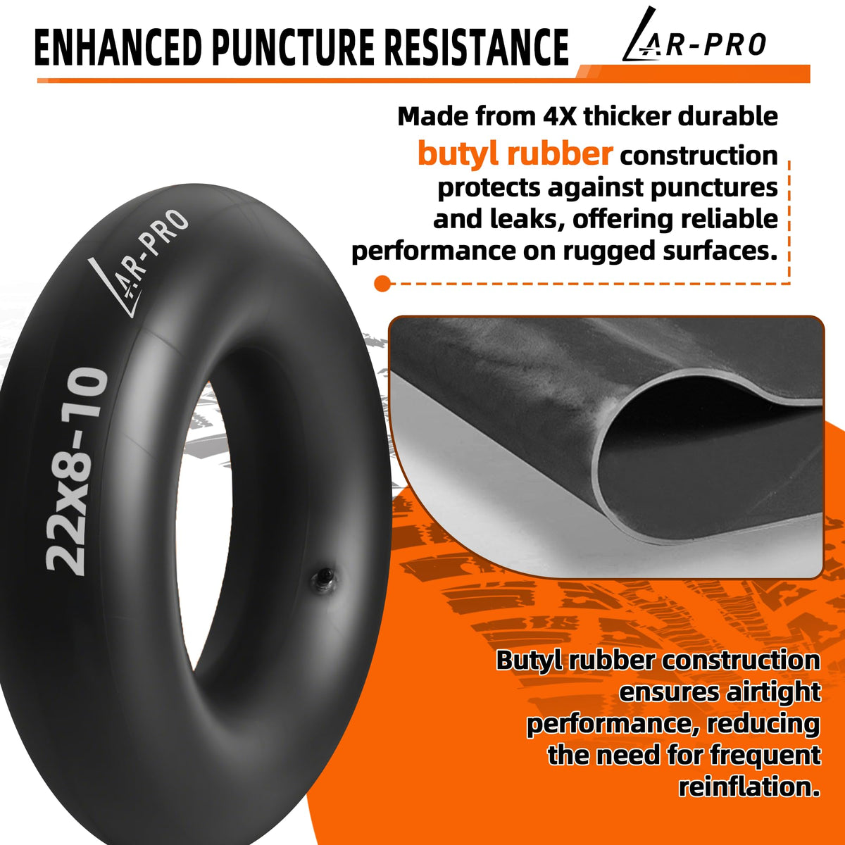 AR-PRO universal fit for multiple tire sizes across outdoor equipment