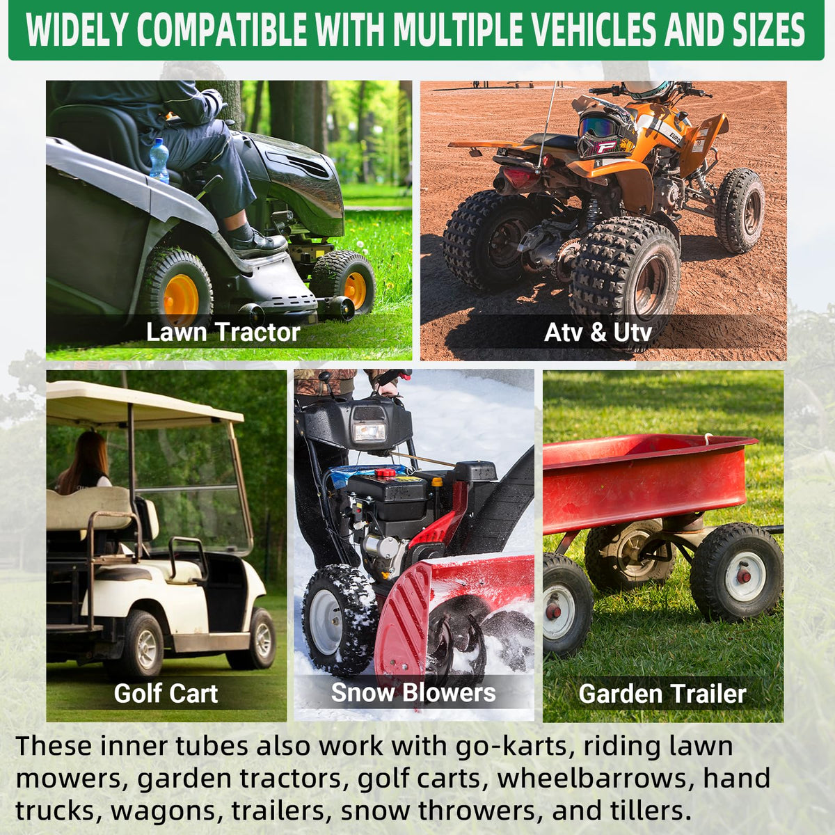 AR-PRO inner tube compatible with go-karts and lawn equipment
