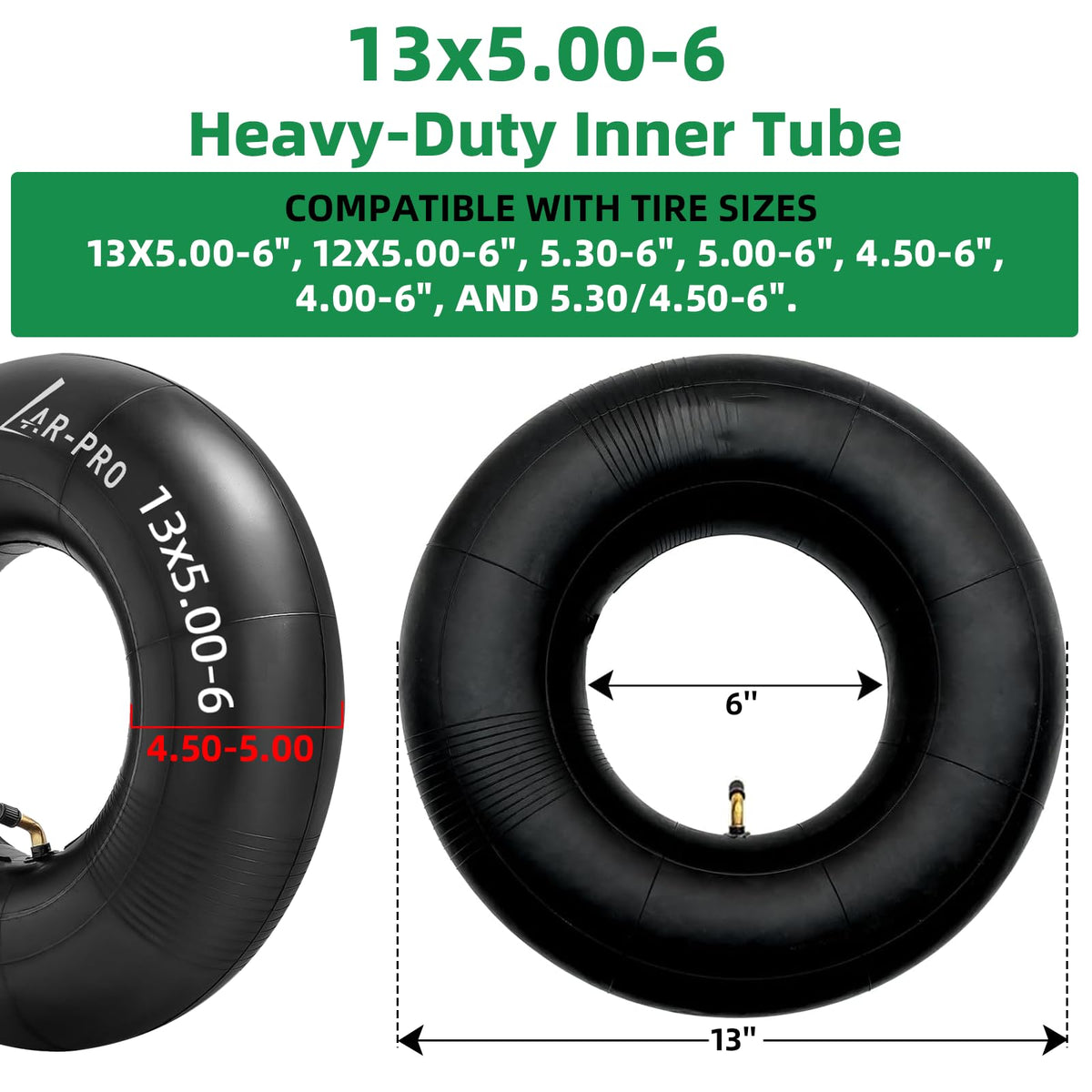 AR-PRO inner tube showing wide compatibility for versatile equipment