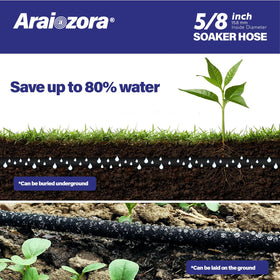Hose linked with another for extended landscape coverage