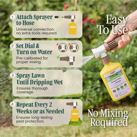ARBER odorless formula for unobtrusive lawn pest control