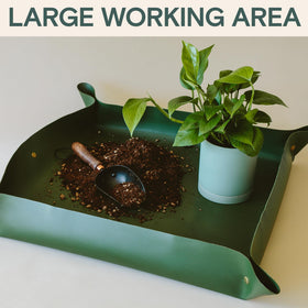 ARBER Repotting Mat cleans easily after potting projects