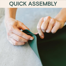 ARBER Repotting Mat stays flat or rolls for storage
