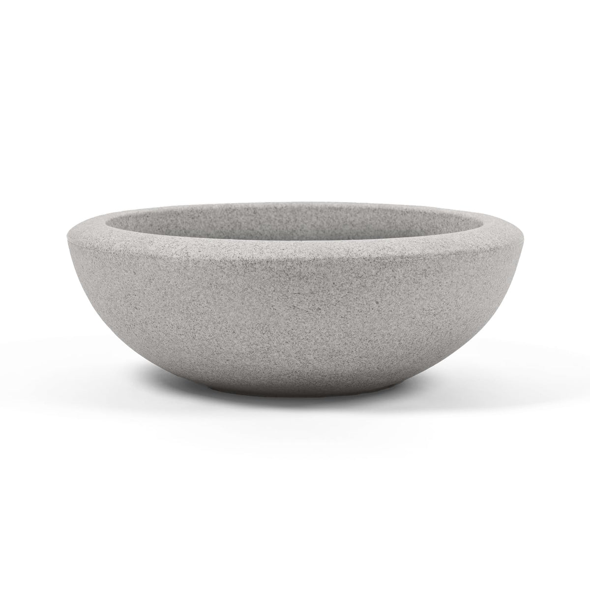 ARBORA Santorini Bowl 21-inch outdoor planter with generous capacity for lush plants.