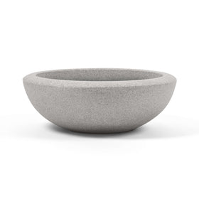 ARBORA Santorini Bowl 21-inch outdoor planter with generous capacity for lush plants.