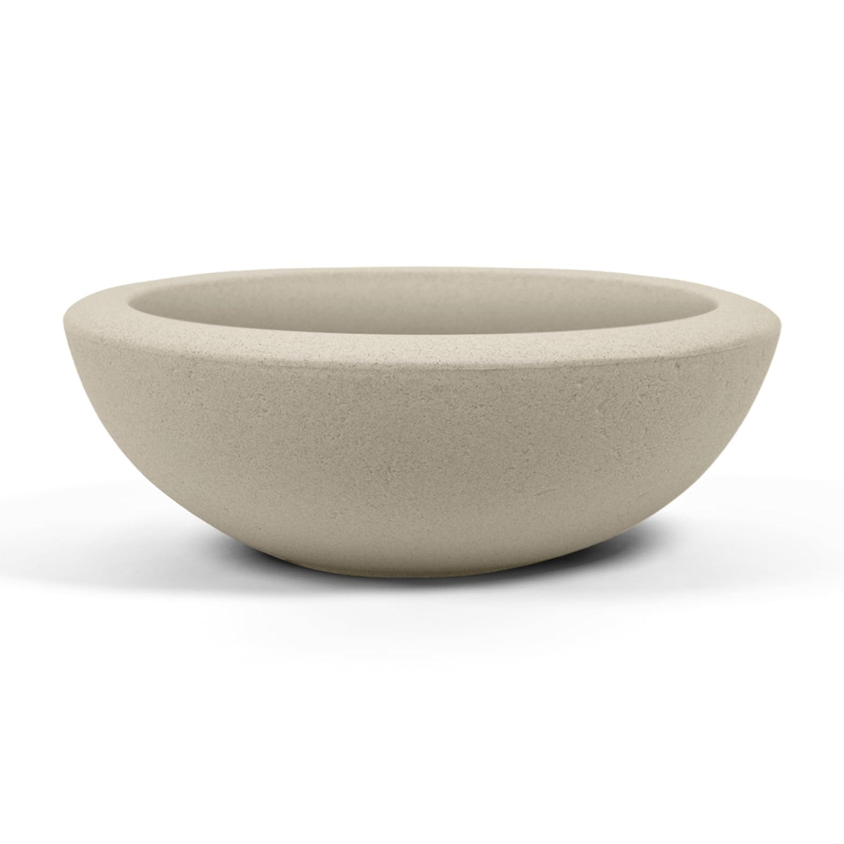 ARBORA Santorini Bowl cream finish, ideal for indoor or patio displays.