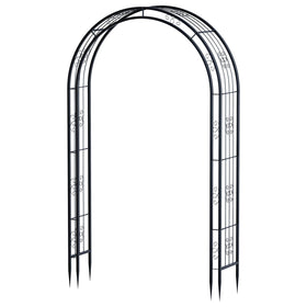Arbuxzuy black powder coating helps withstand weather over time.