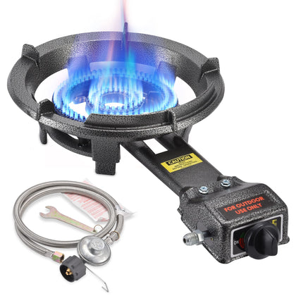 ARC Outdoor Propane Burner 13in heats fast for wok cooking outdoors.