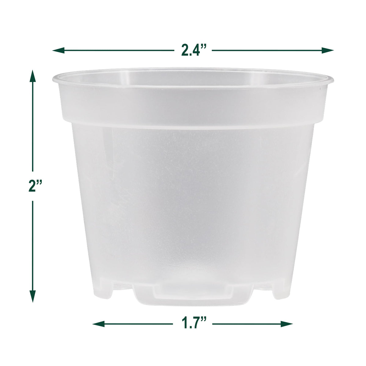 Arcadia clear nursery pot is easy to clean and sterilize between plantings.