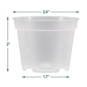 Arcadia clear nursery pot is easy to clean and sterilize between plantings.