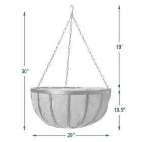 Arcadia coconut liner demonstrates moisture retention and airflow for roots