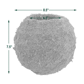 Arcadia Kokedama indoor/outdoor moss ball with moisture retention.