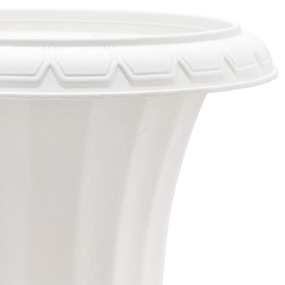 Arcadia PL51WT-2 deluxe urn white 16x27 ideal plant display