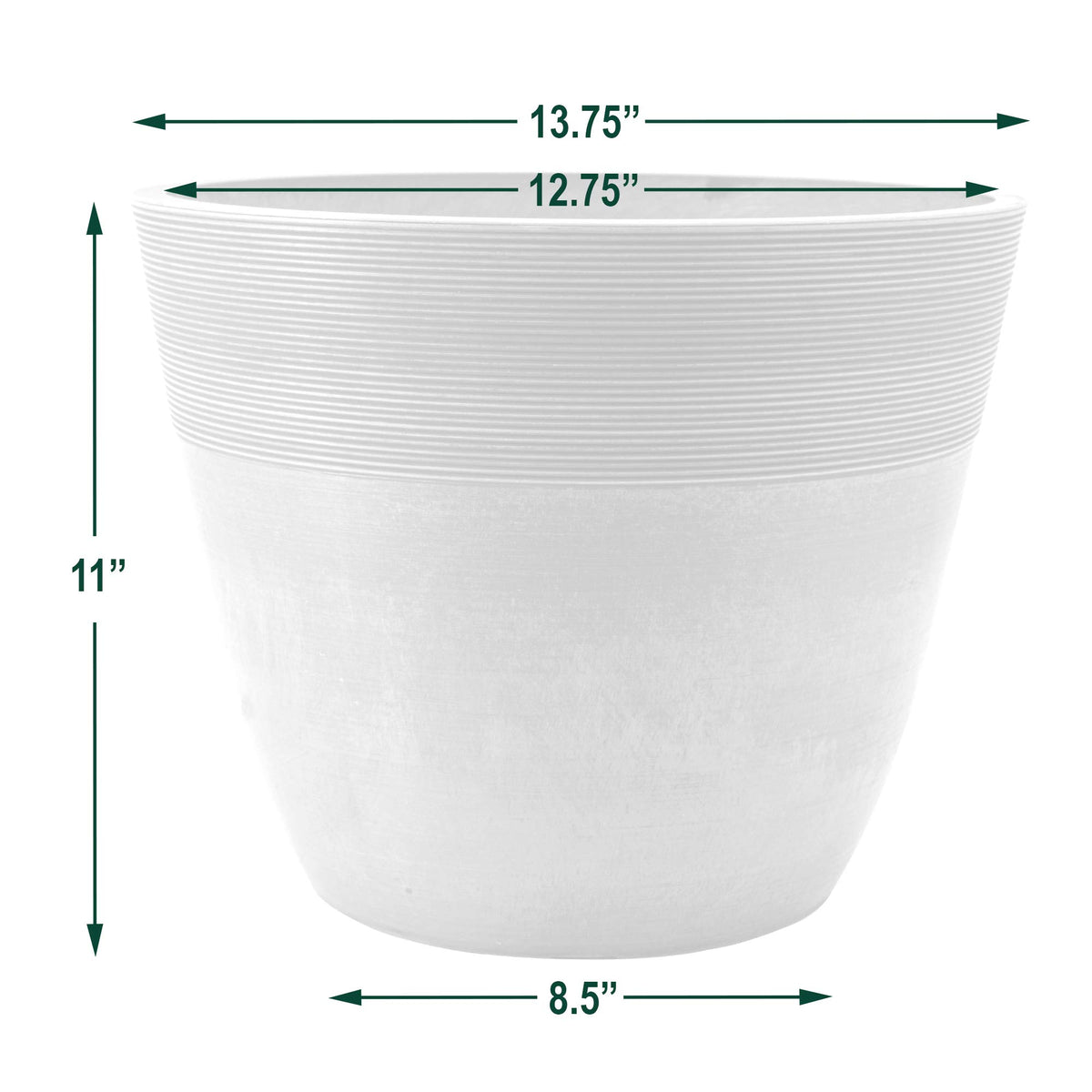 Arcadia PSW indoor outdoor use pot suited for foliage in any setting.