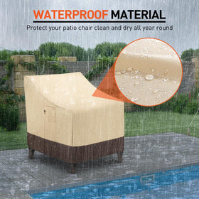 Arcedo 2 pack patio chair covers simplify storage and replacement