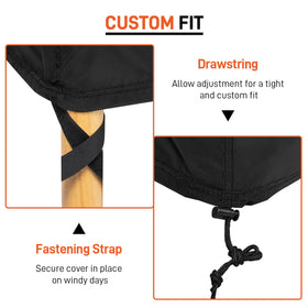 Arcedo durable chair cover with double-stitched seams withstands all-season use.