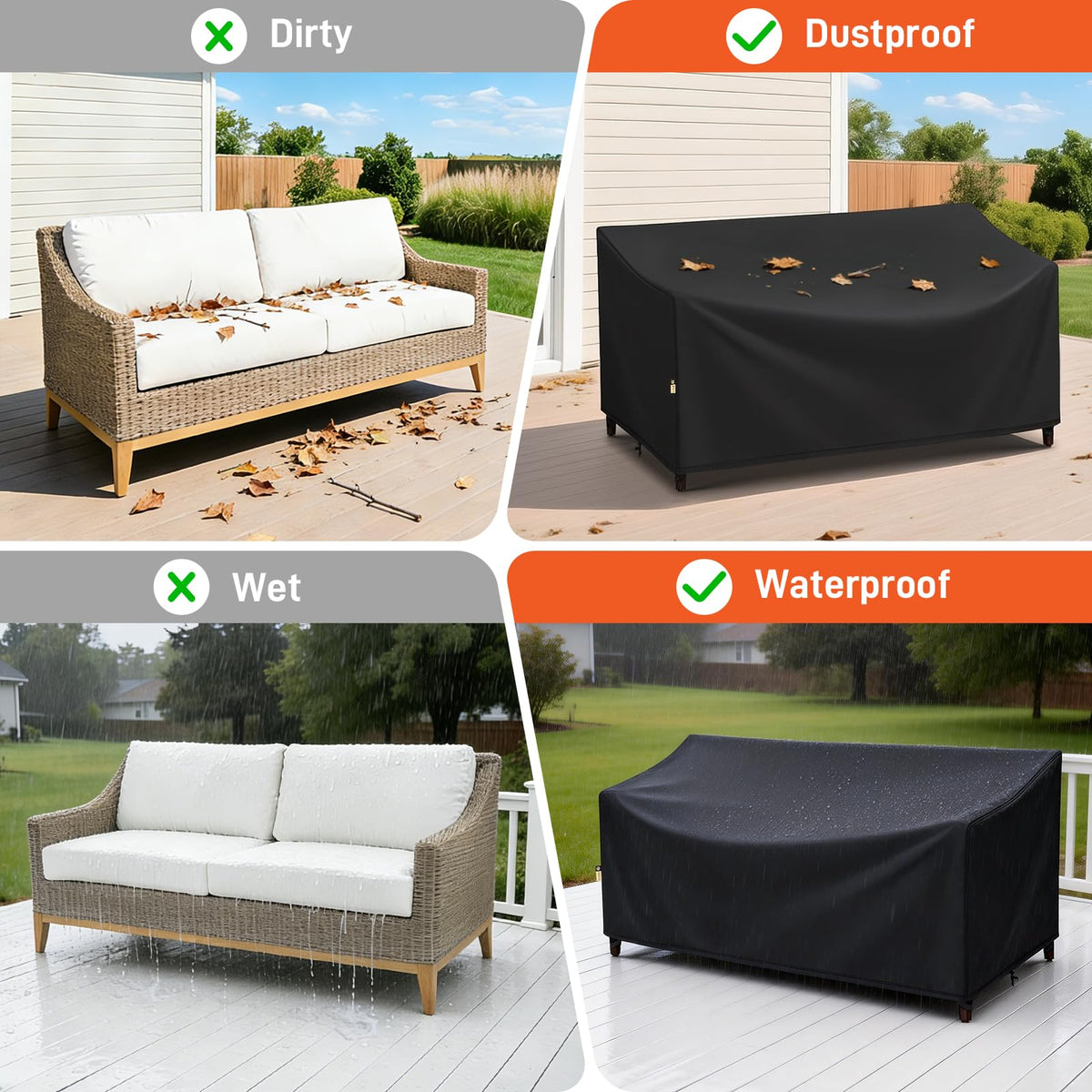 Arcedo easy-care material cleans quickly and resists staining.