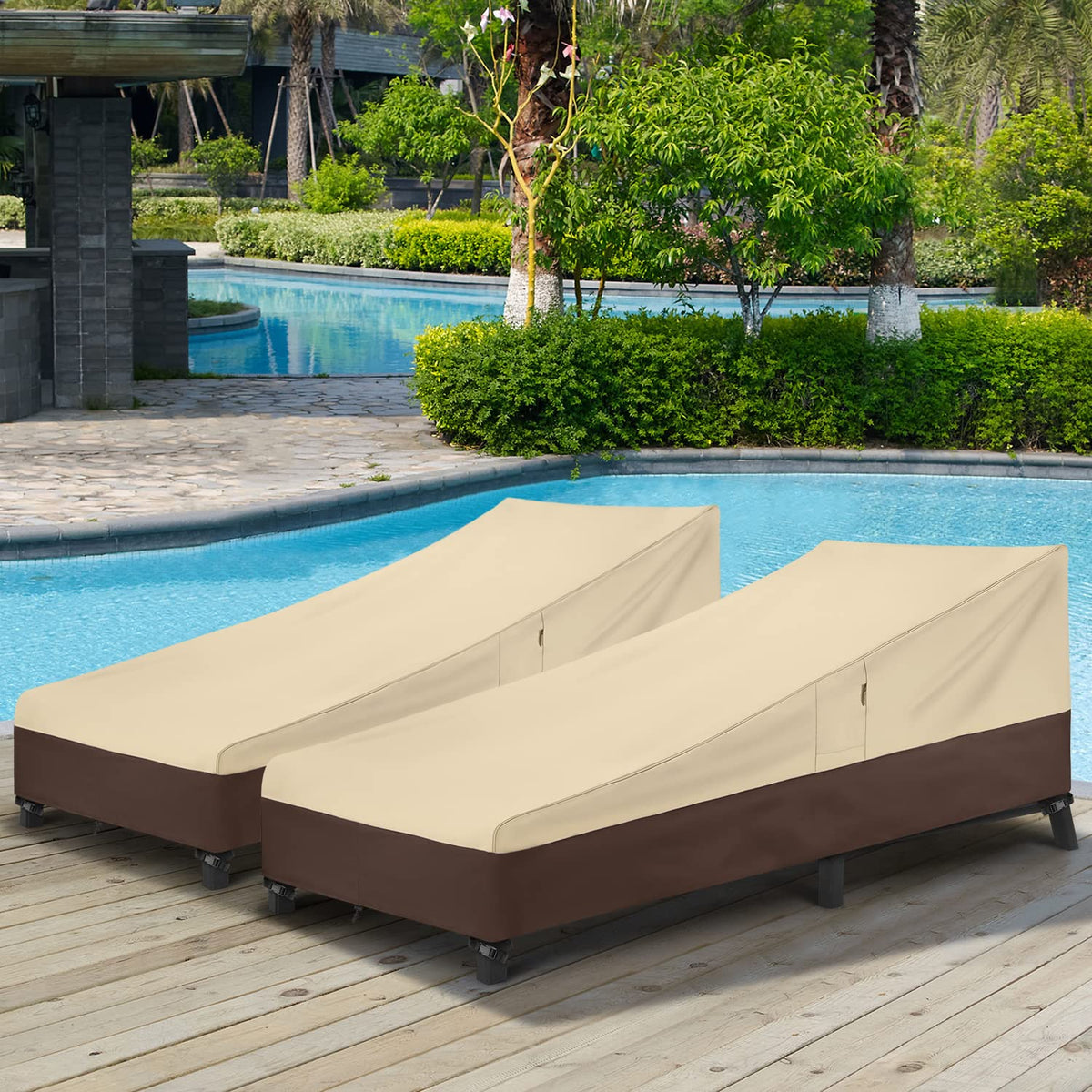 Arcedo 76x30x25 inch cover fits most chaise lounges securely