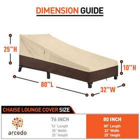 Arcedo outdoor chair cover with lifting handles for easy storage.