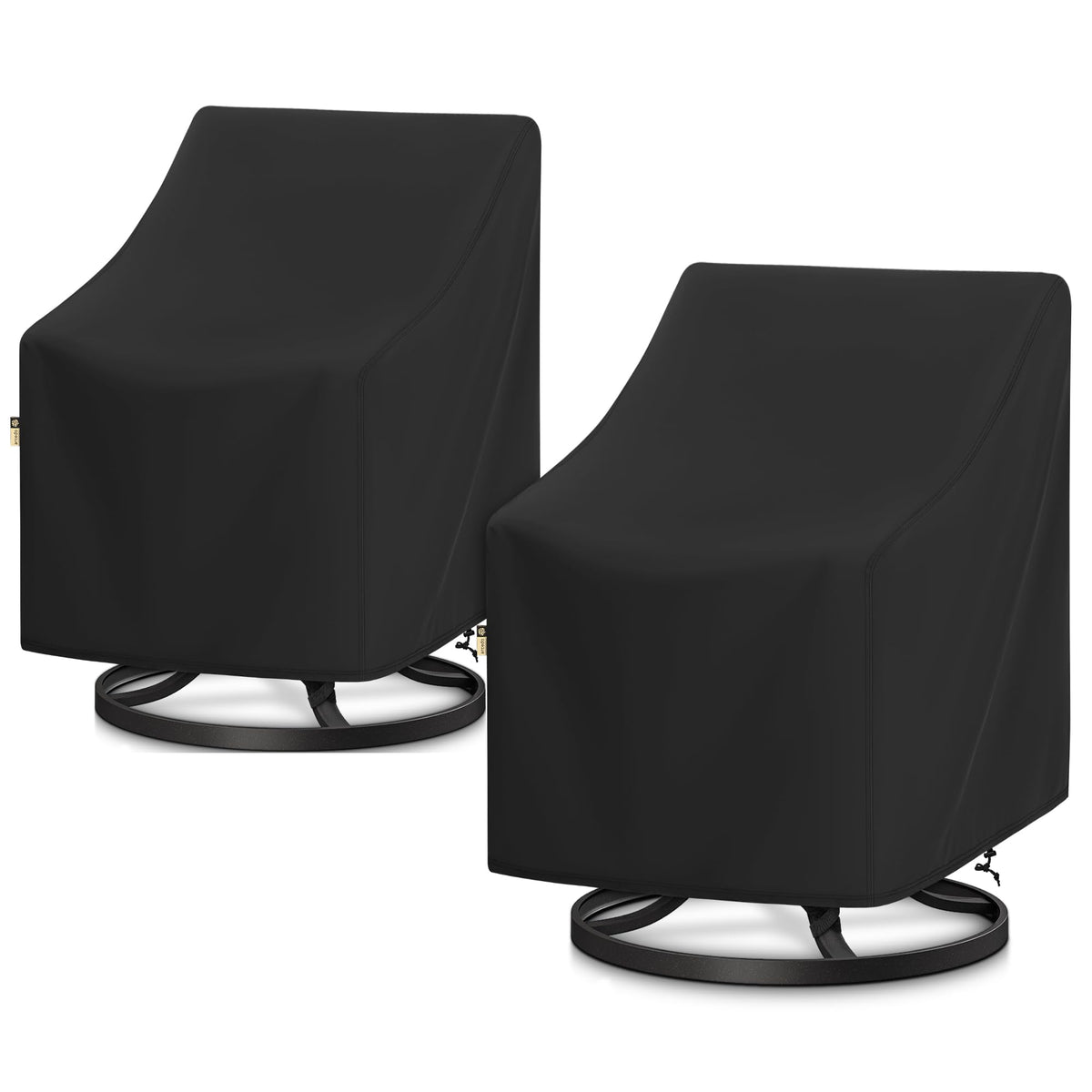Arcedo 2-pack chair cover set shields outdoor chairs from rain and dust.