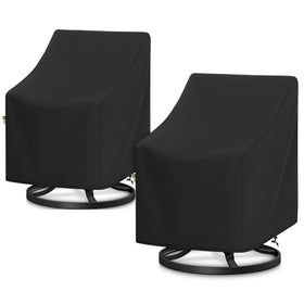 Arcedo 2-pack chair cover set shields outdoor chairs from rain and dust.