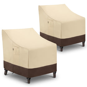 Arcedo waterproof patio chair cover protects lounge chairs from rain and debris
