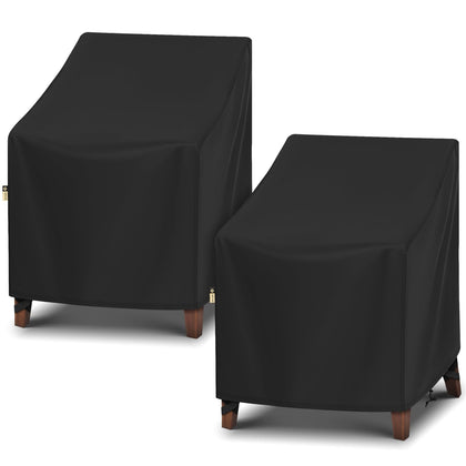 Arcedo waterproof patio chair covers two-pack protecting outdoor chairs